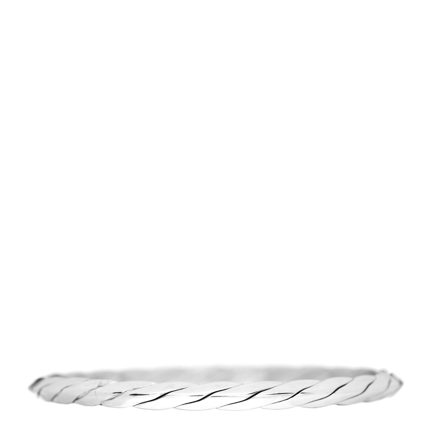 Tiffany Sterling Silver Twisted Bangle Bracelet 1 of 4