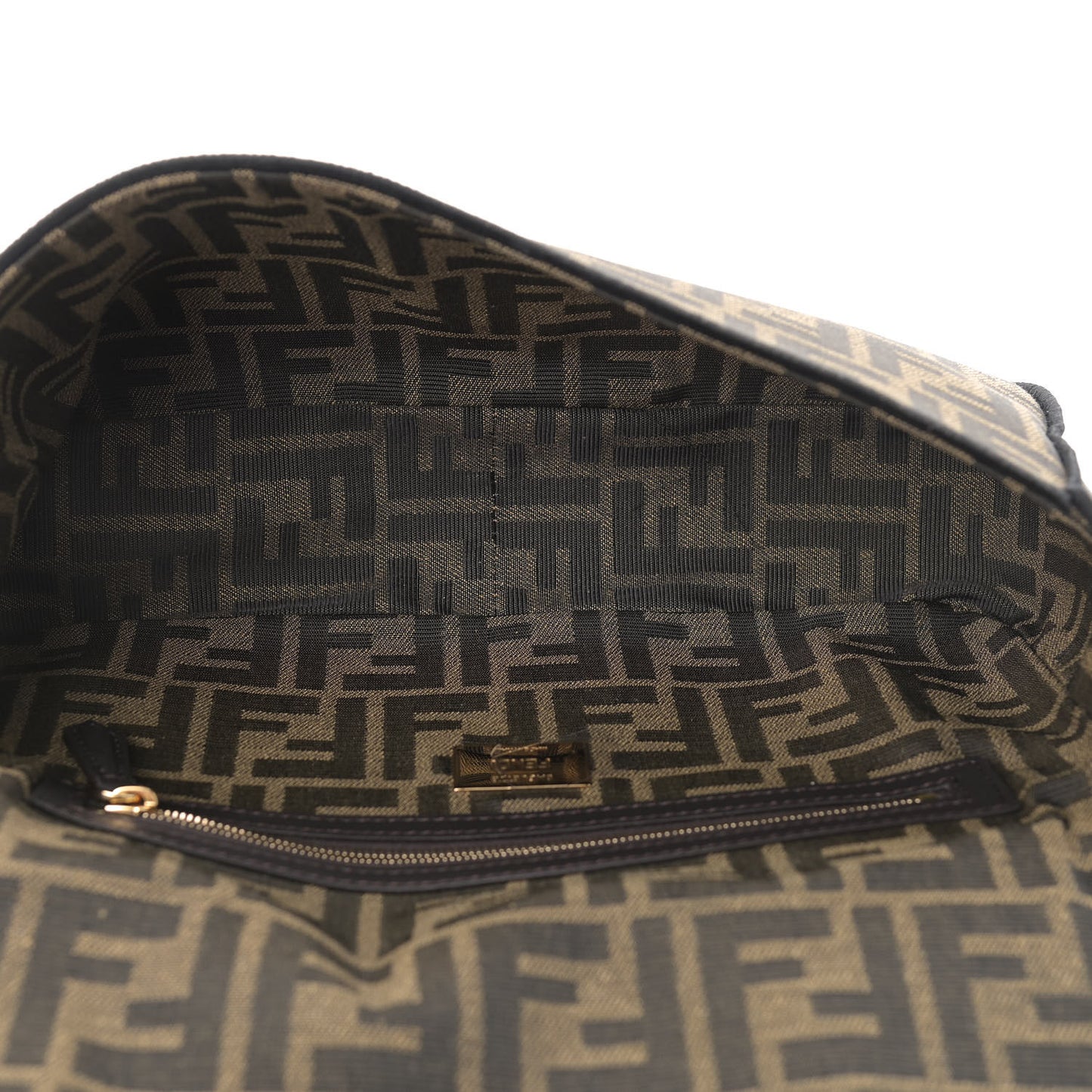 Fabric Jacquard FF 1974 Medium Baguette Tobacco Moro Black