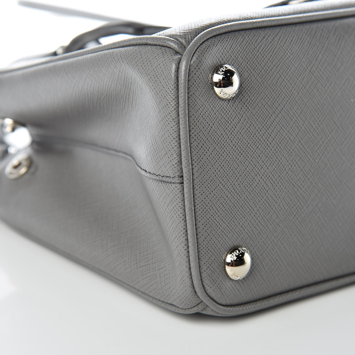 Prada Saffiano Mini Galleria Double Zip Tote Marmo 9 of 10