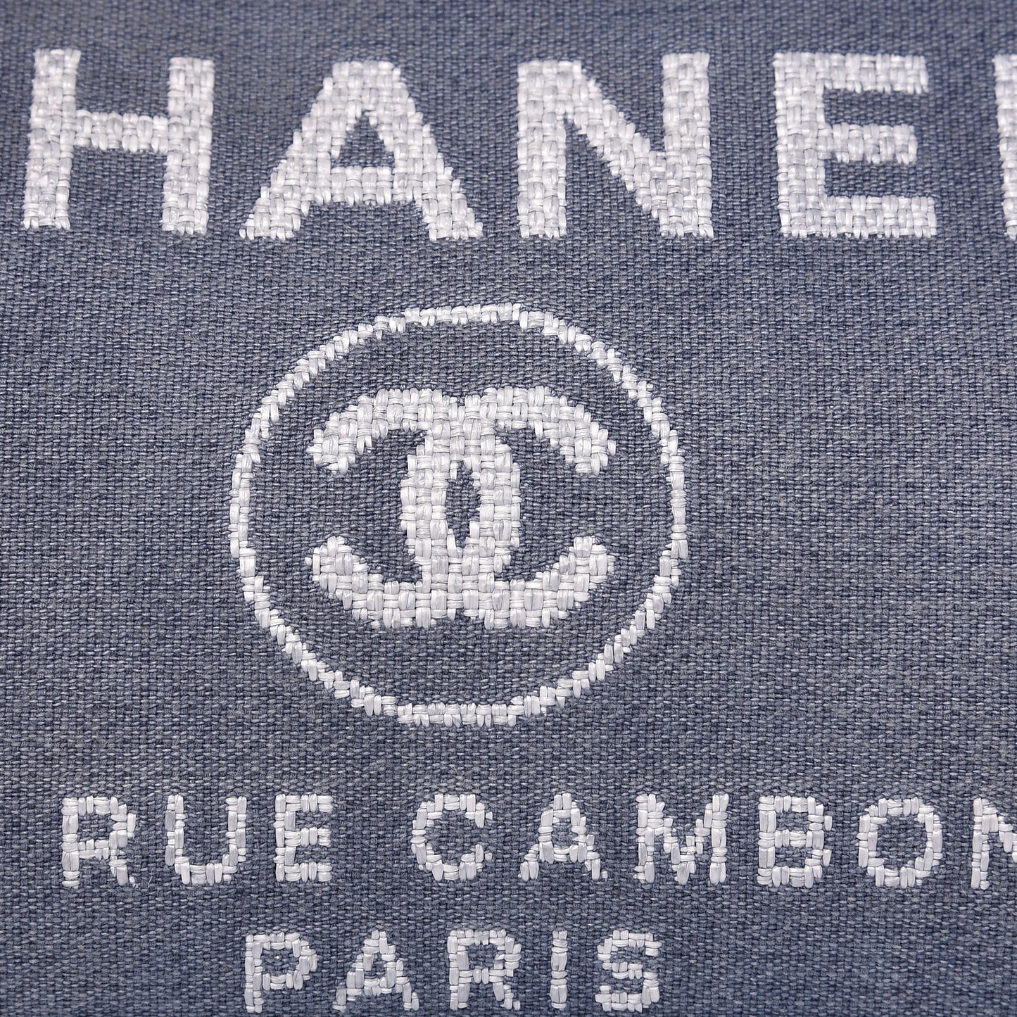 Canvas Small Deauville Tote Blue