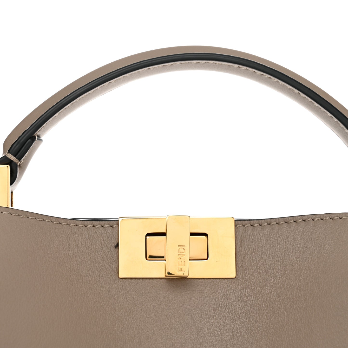 Vitello Tahiti Burro Medium Peekaboo Iconic Essentially Satchel Tortora Black