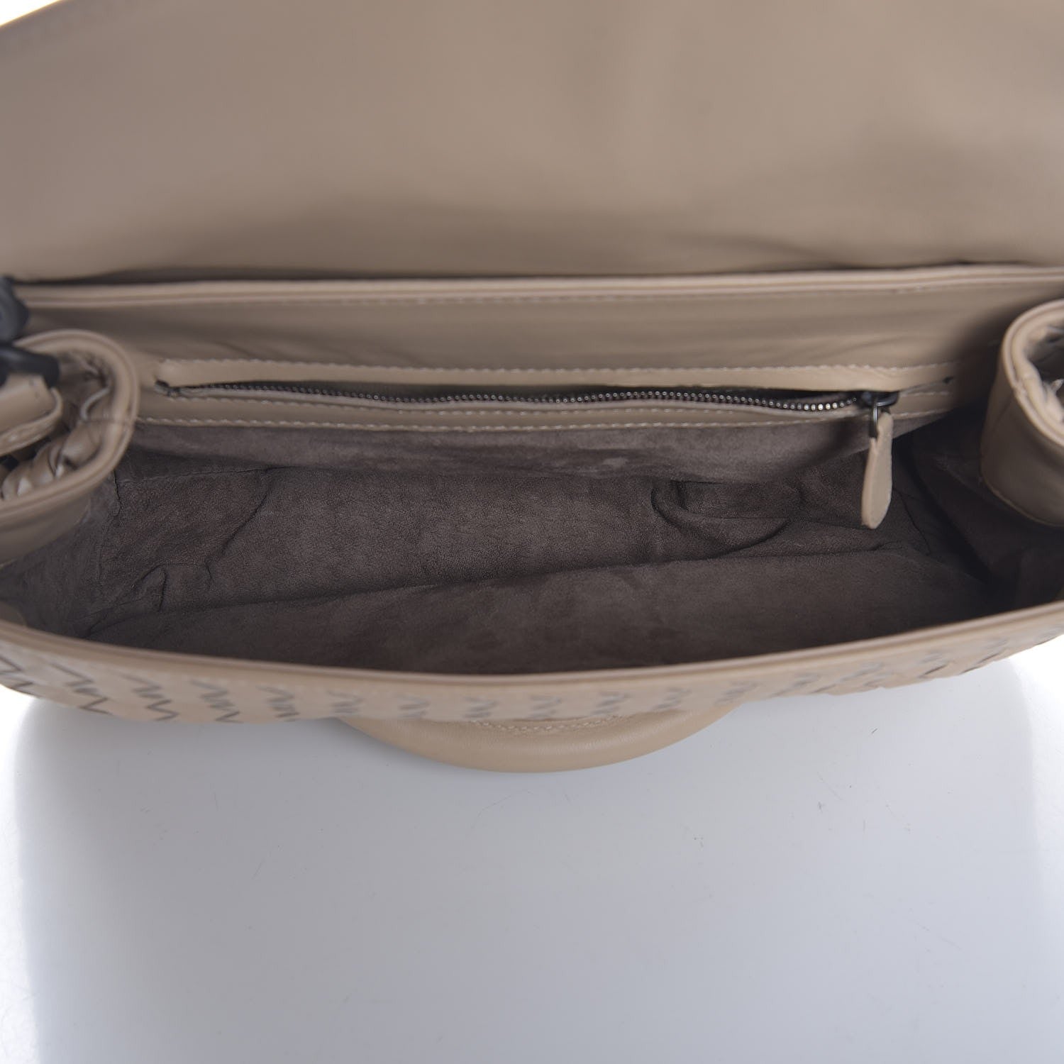 Bottega Veneta Nappa Intrecciato Rialto Shoulder Bag Mink 5 of 8