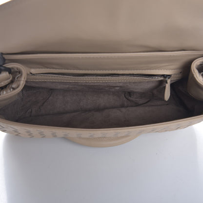 Bottega Veneta Nappa Intrecciato Rialto Shoulder Bag Mink 5 of 8