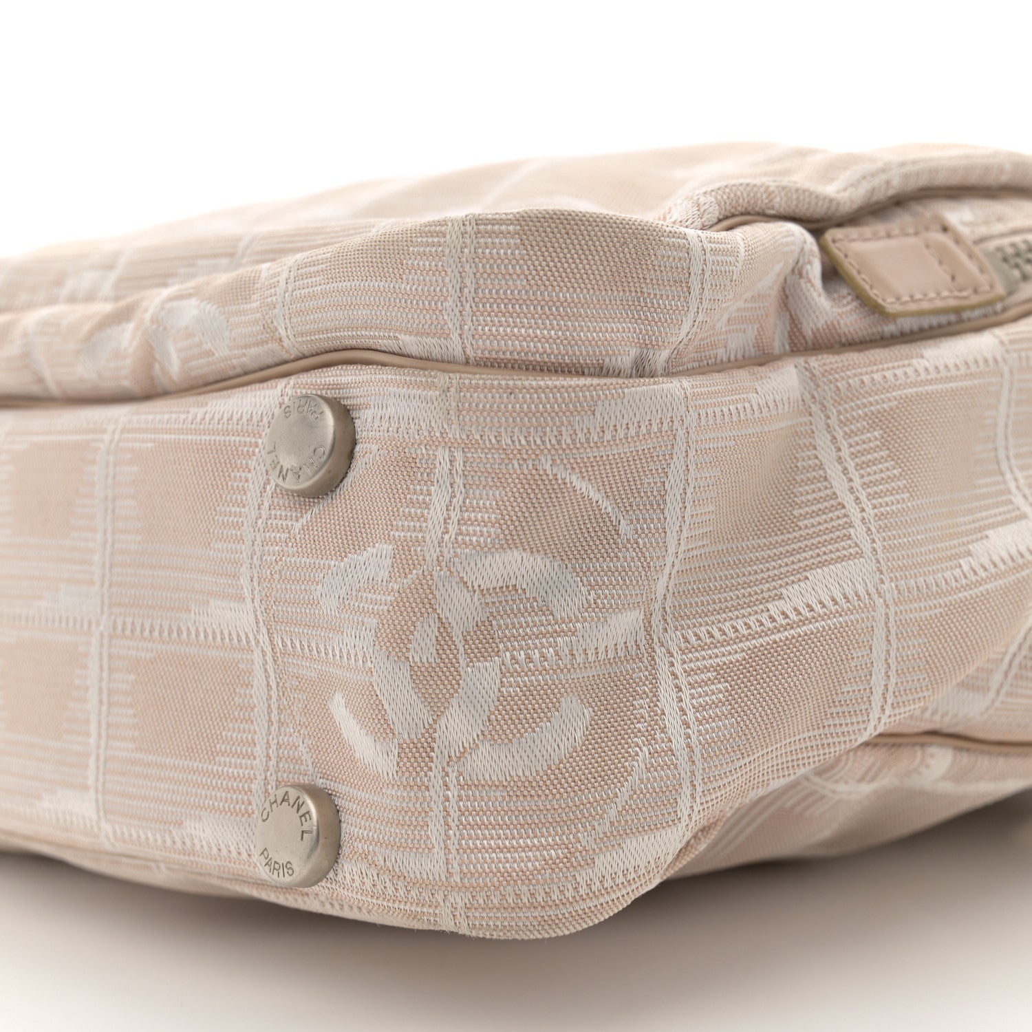 Chanel Nylon Small Travel Tote Beige 10 of 12