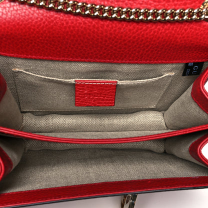 Gucci Dollar Calfskin Small Interlocking G Shoulder Bag Red 5 of 13