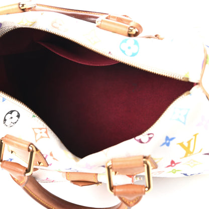 Louis Vuitton Monogram Multicolor Speedy 30 White 5 of 9