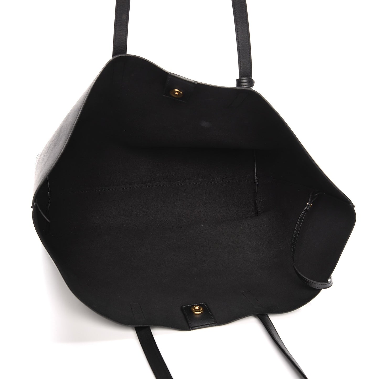 Calfskin Large Shopping Tote Black