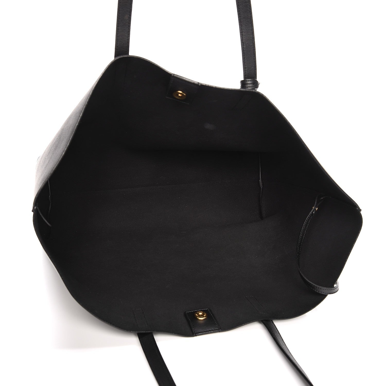 Saint Laurent Calfskin Large Shopping Tote Black 6 of 9
