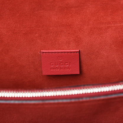 Gucci GG Supreme Monogram Suede Cudu Medium Dionysus Shoulder Bag Beige Ebony Vulcanic Red 6 of 13
