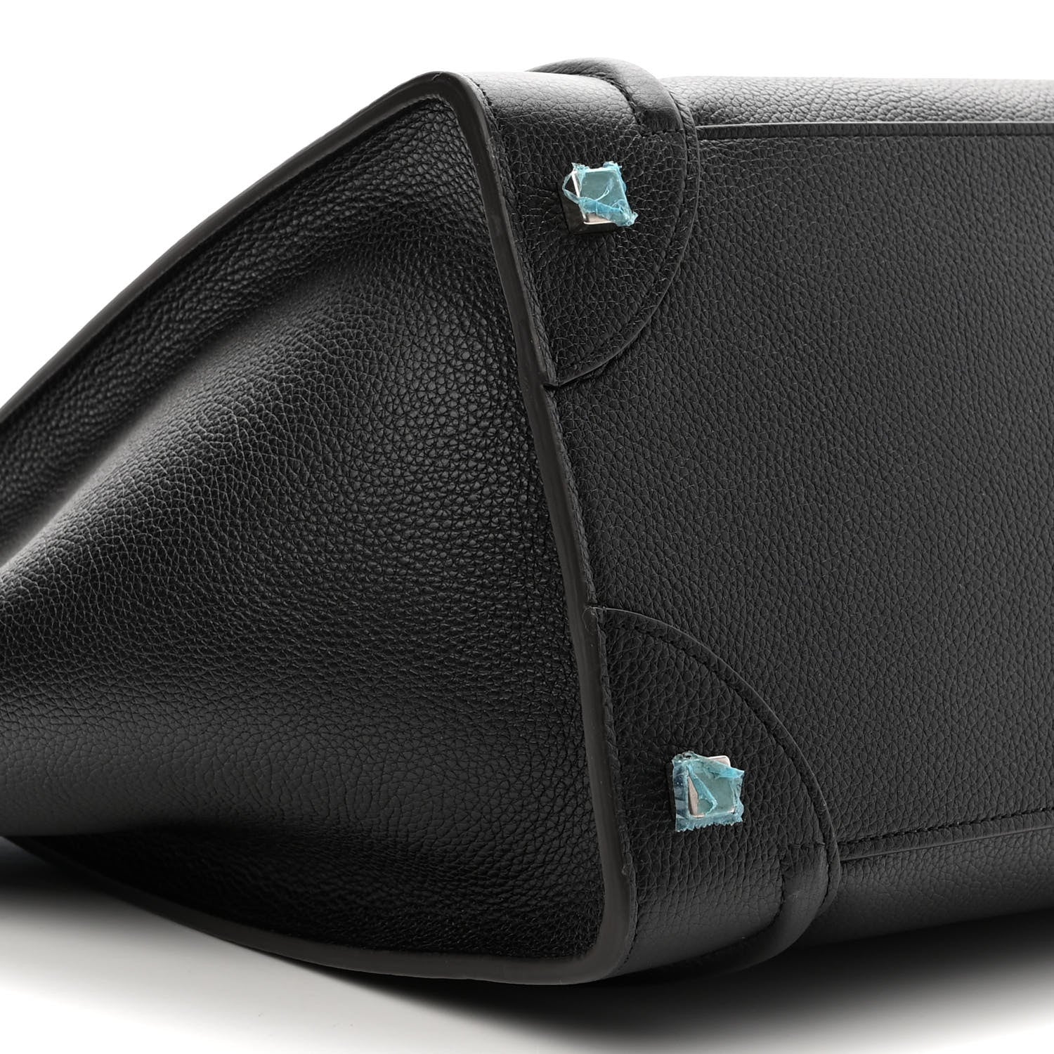 Celine Drummed Calfskin Mini Luggage Black 10 of 11