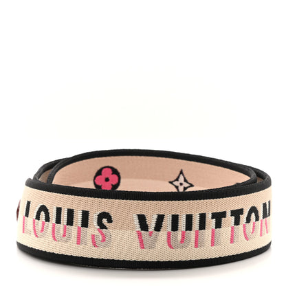Louis Vuitton Jacquard Speedy Bandouliere 20 Shoulder Strap Black 2 of 3