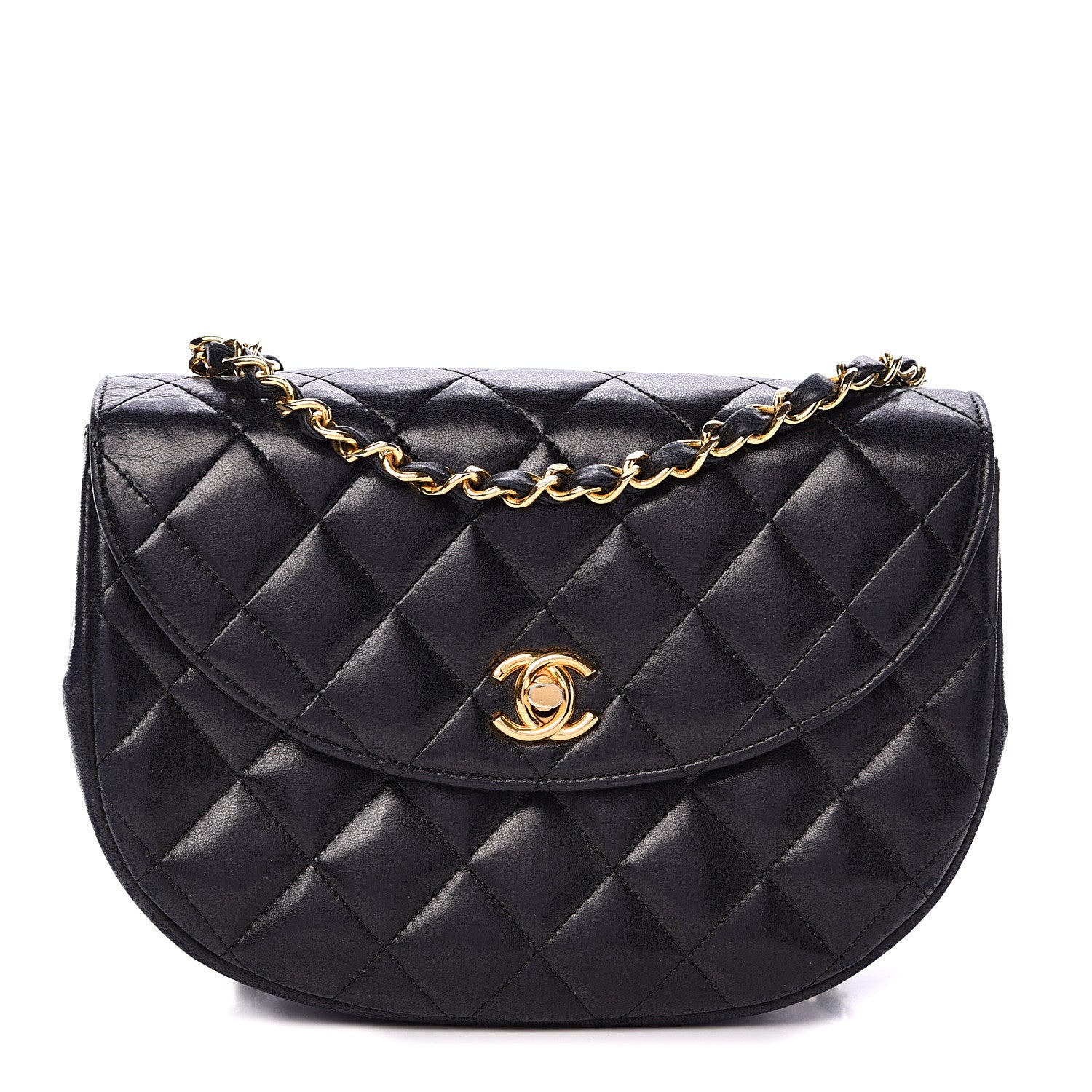 Chanel Lambskin Quilted Small Single Flap Black 1 of 21