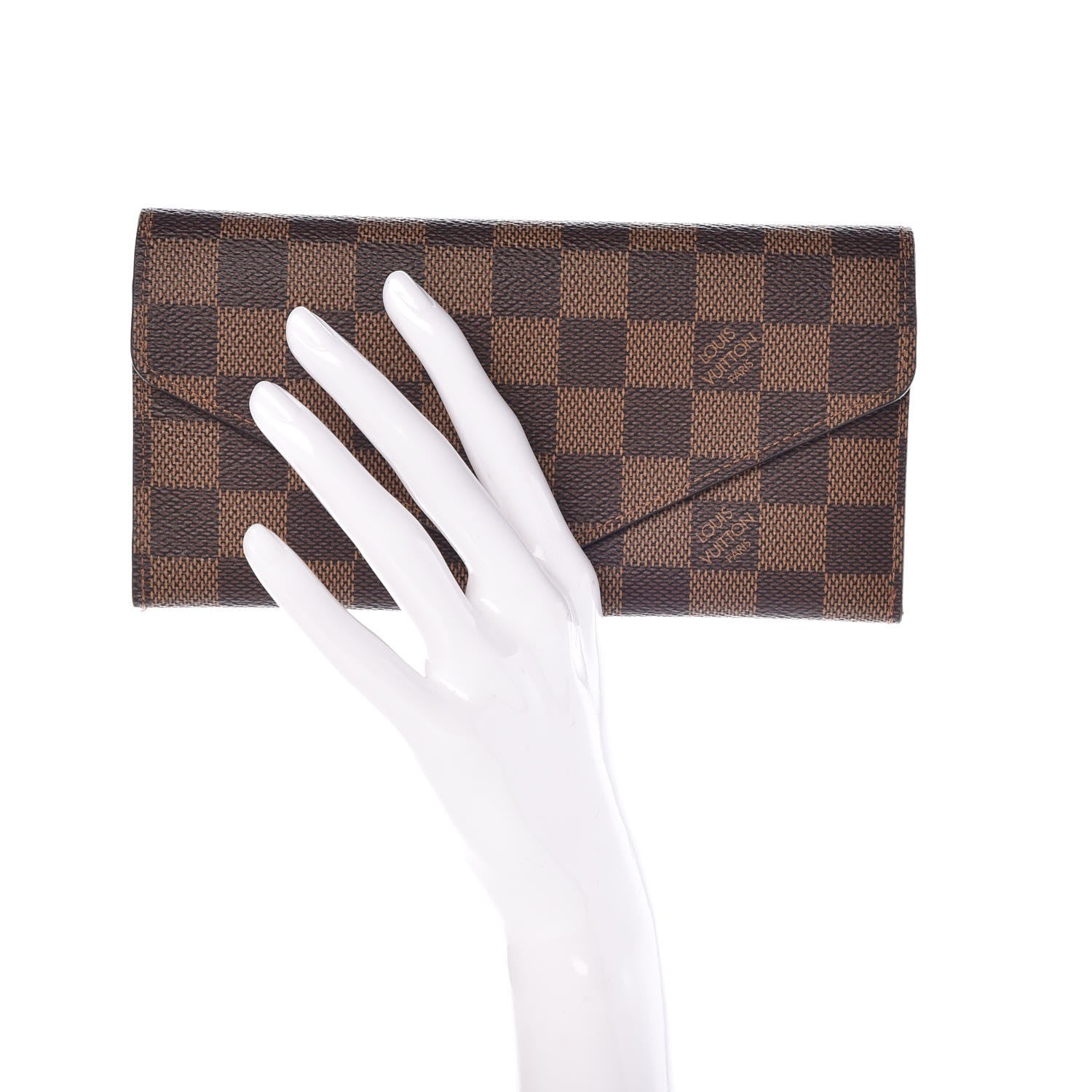Louis Vuitton Damier Ebene Josephine Wallet Red 2 of 11