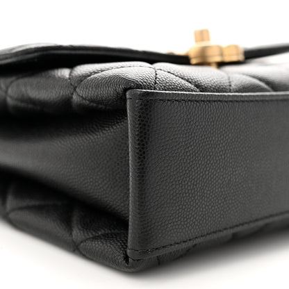 Chanel Caviar Quilted Small Carry Me Top Handle Flap Black 9 of 10