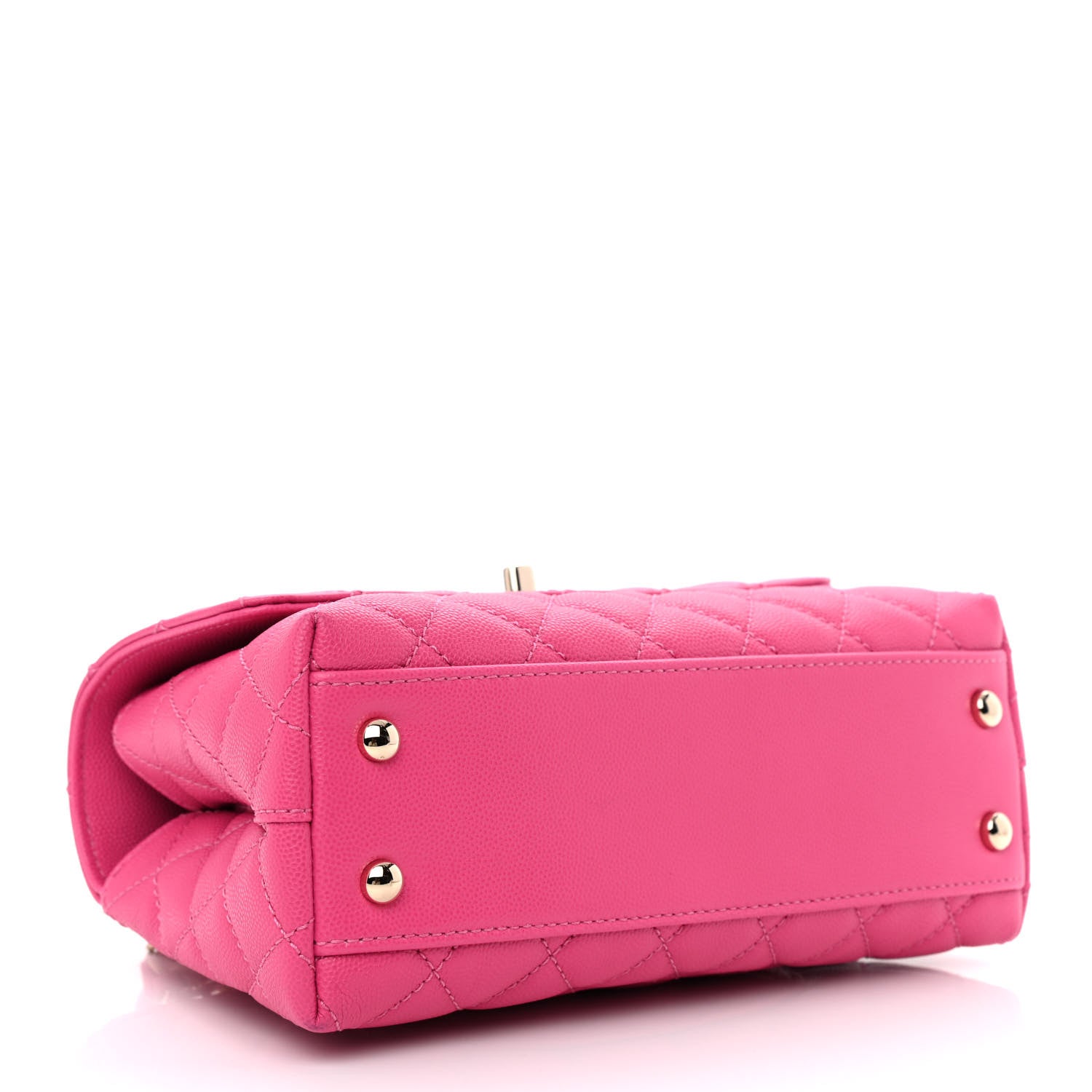 Chanel Caviar Quilted Mini Coco Handle Flap Rose 4 of 11