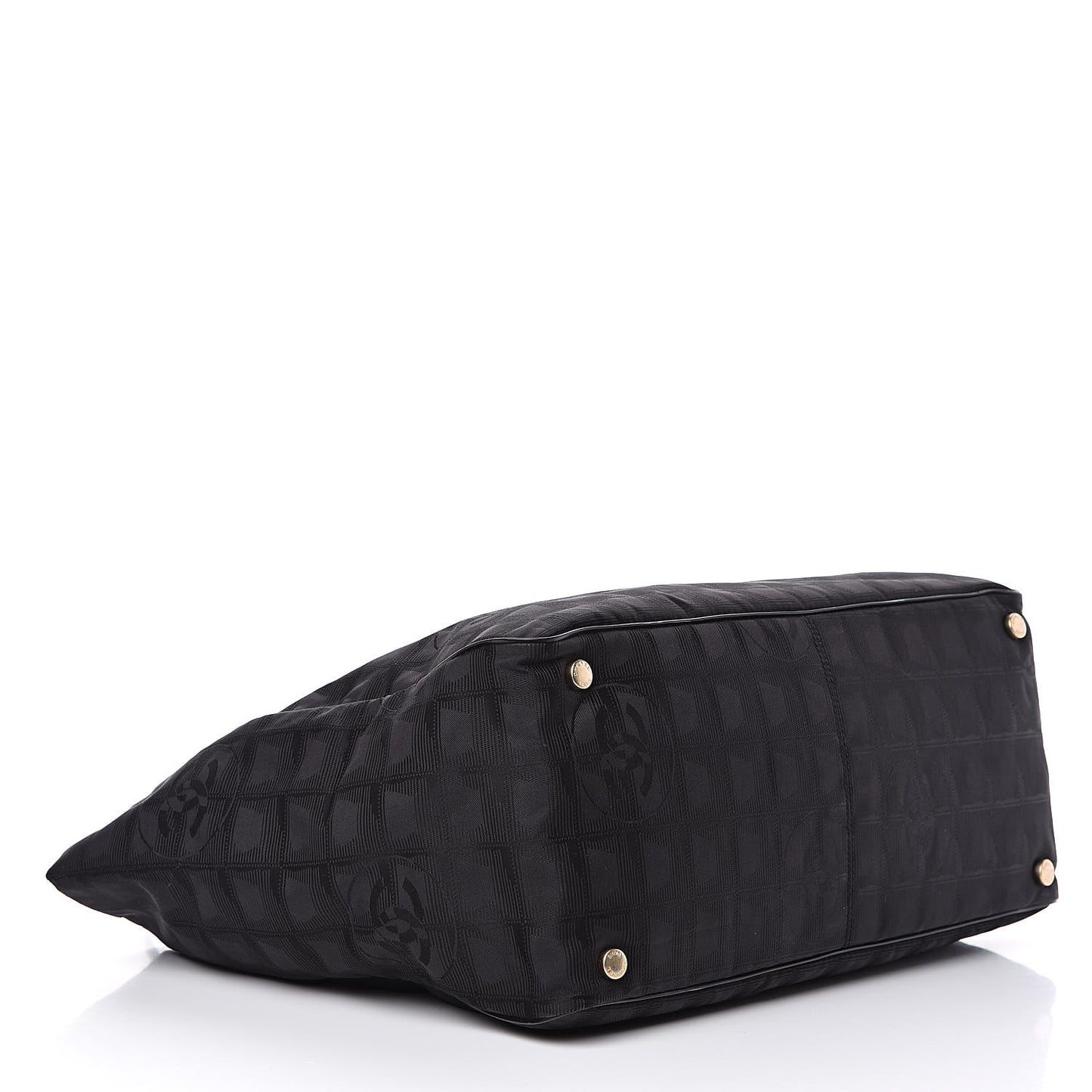 Nylon Large Travel Tote Black