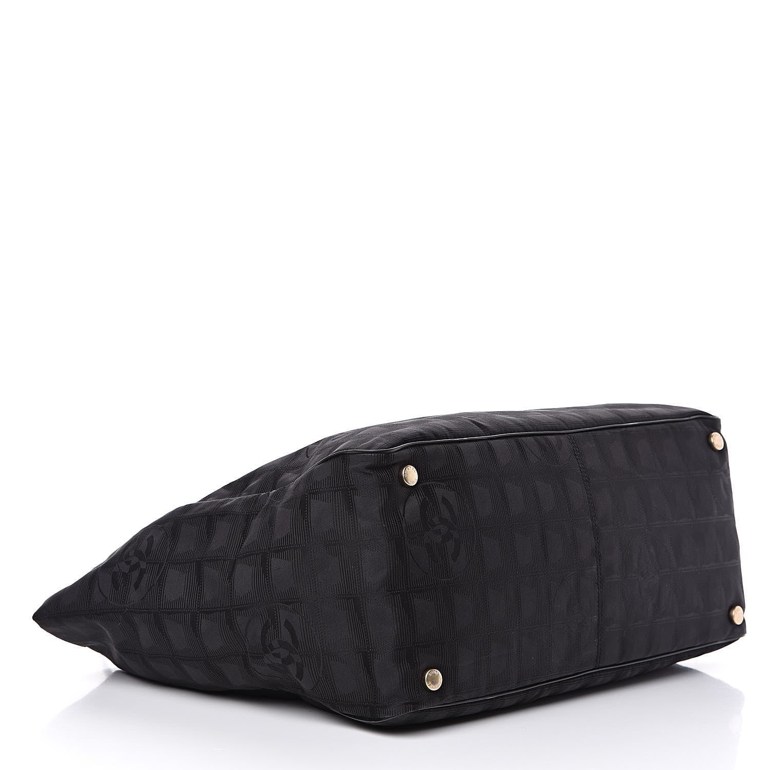 Chanel Nylon Large Travel Tote Black 4 of 12