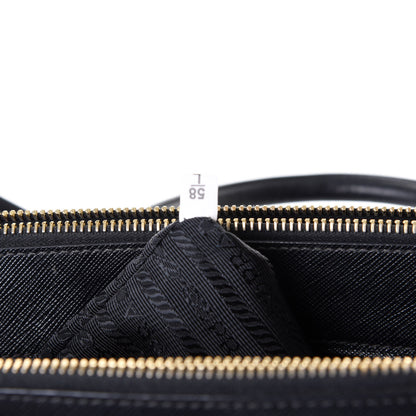 Prada Saffiano Medium Galleria Double Zip Tote Black 8 of 14