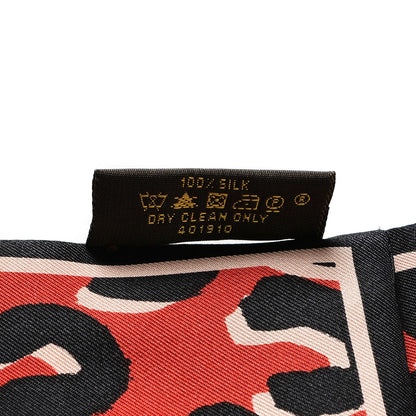 Louis Vuitton Silk Leopard Bandeau Rouge 5 of 5