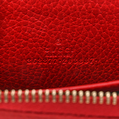 Gucci Dollar Calfskin Swing Zip Around Coin Purse Wallet Red 7 of 11