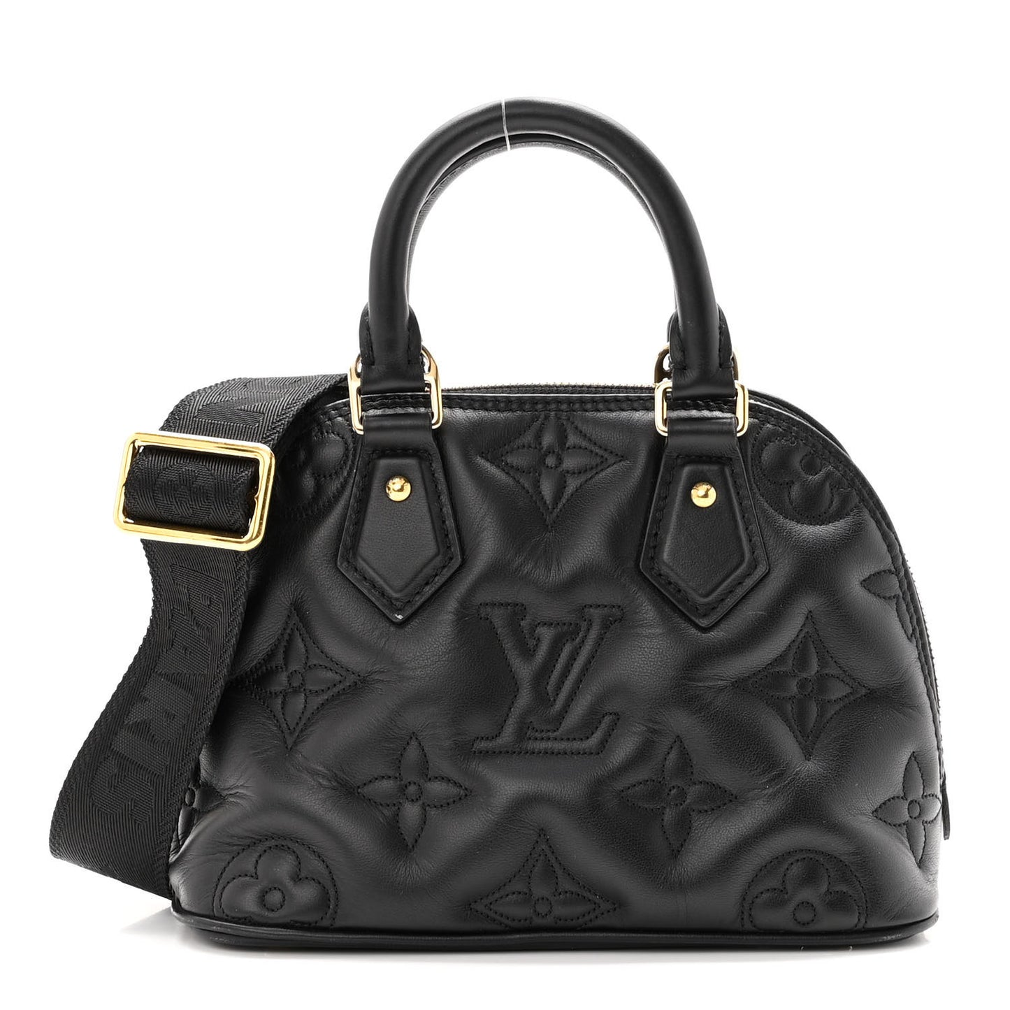 Calfskin Bubblegram Alma BB Black