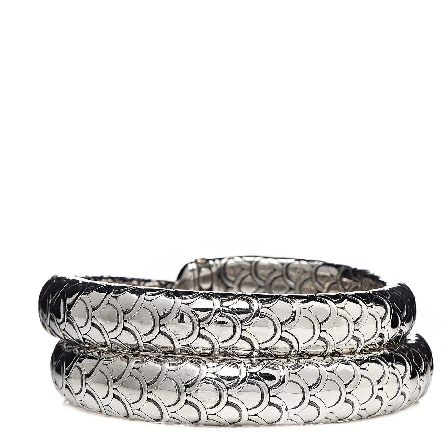 Sterling Silver 18K Yellow Gold Naga Triple Wrap Bracelet
