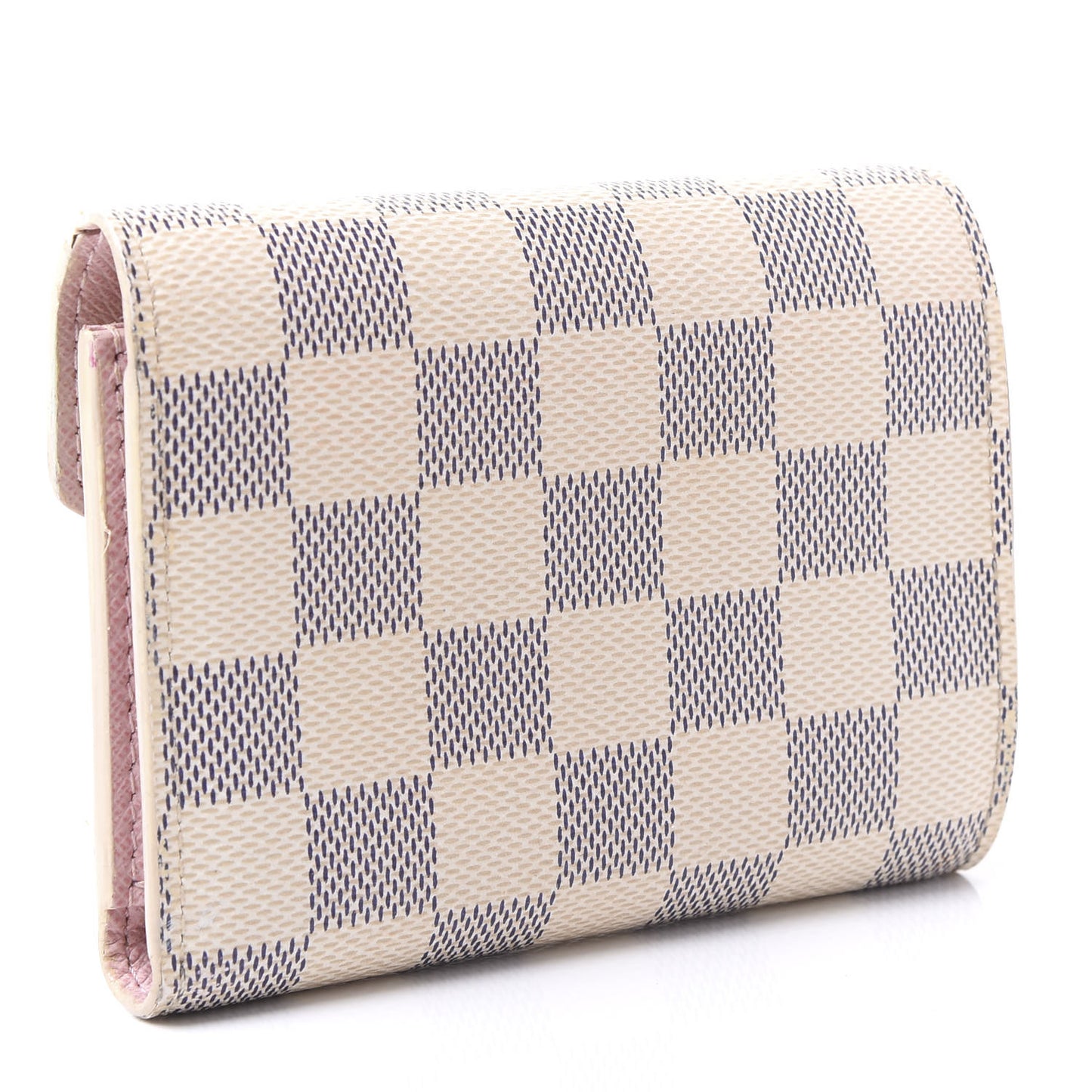 Damier Azur Victorine Wallet Rose Ballerine