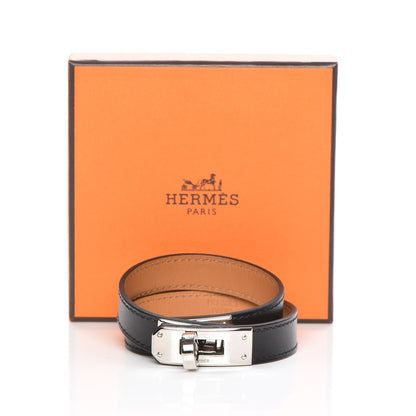 Hermes Chamonix Kelly Double Tour Bracelet S Black 4 of 7