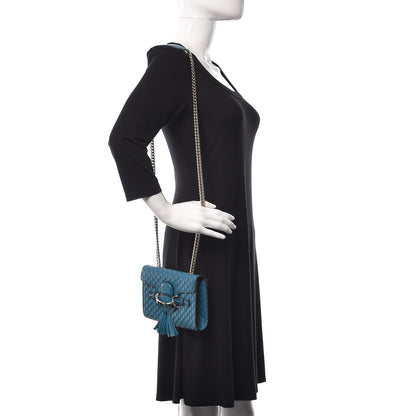 Gucci Microguccissima Mini Emily Shoulder Bag Deep Cobalt 2 of 11