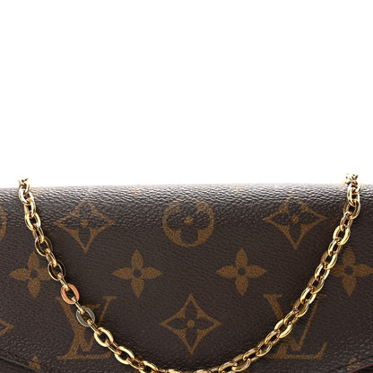 Louis Vuitton Monogram Pochette Felicie Chain Wallet Fuchsia 8 of 11