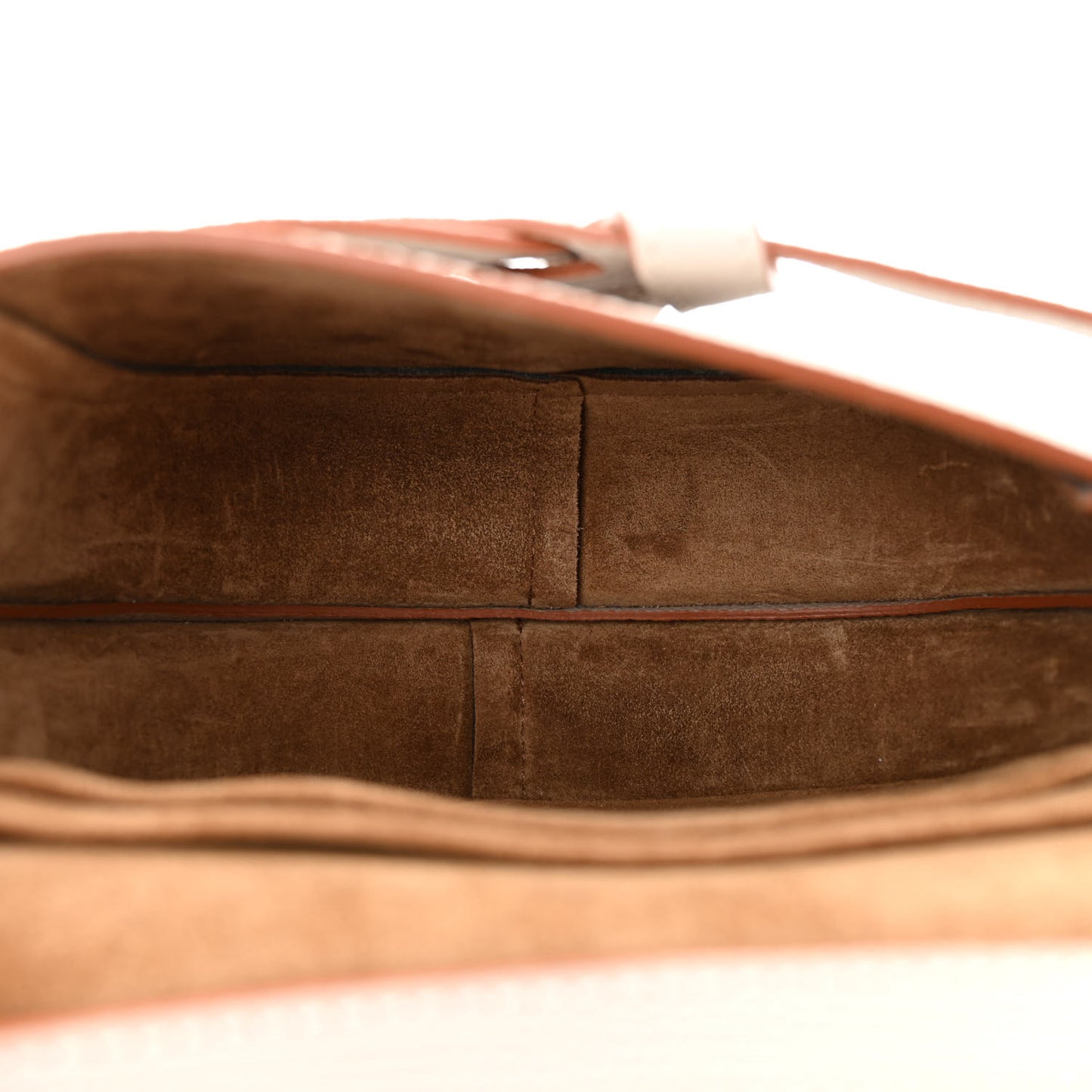 Grained Calfskin Mini Gate Dual Bag Light Ghost