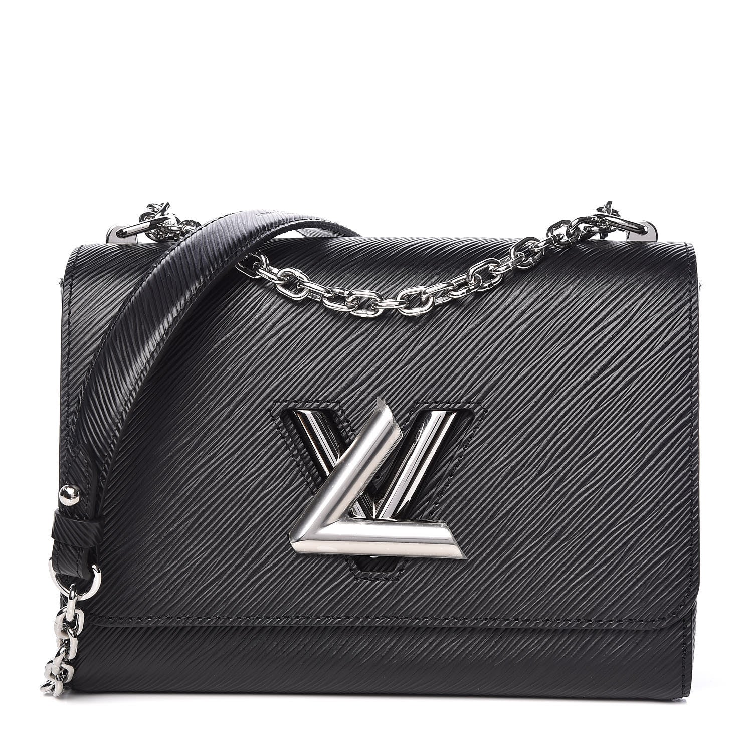 Louis Vuitton Epi Twist Shoulder Bag MM Black 1 of 10