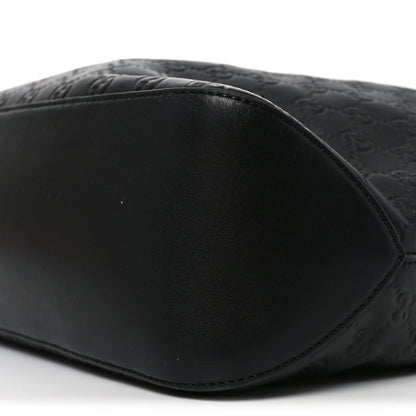 Gucci Guccissima Signature Large Linea A Hobo Black 10 of 12