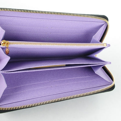 Louis Vuitton Monogram Multicolor Zippy Wallet Black Violet 5 of 7