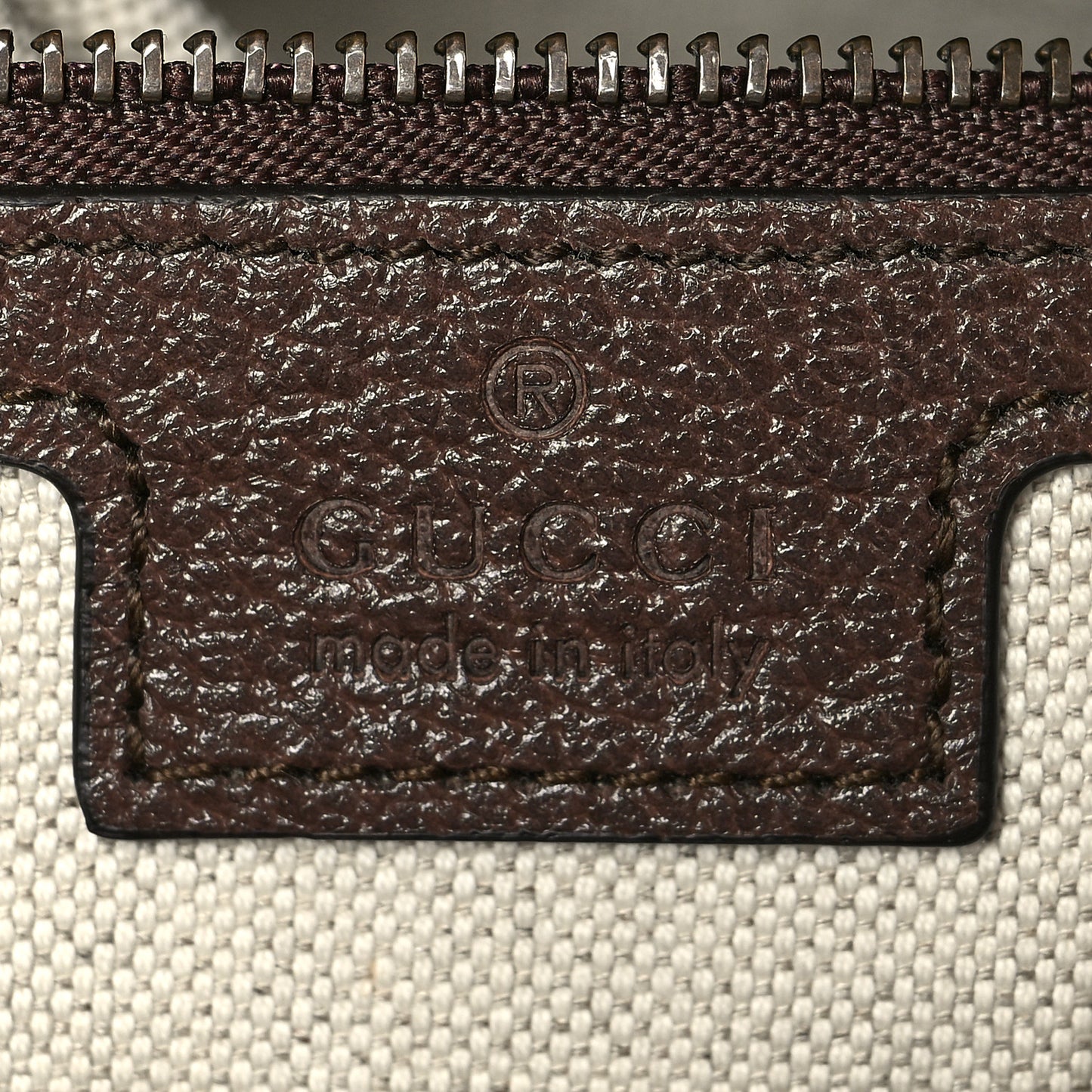 GG Supreme Monogram Textured Dollar Calfskin Web Ophidia Wristlet Shoulder Bag Beige Ebony New Acero