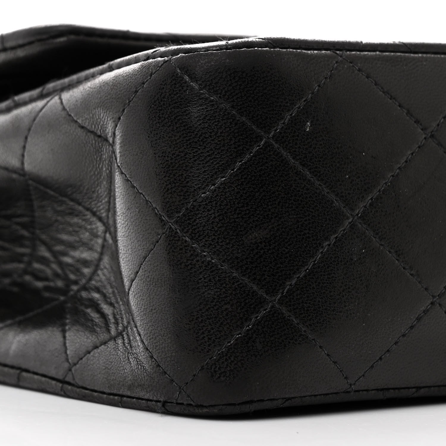 Chanel Lambskin Quilted Medium Double Flap Black 9 of 11