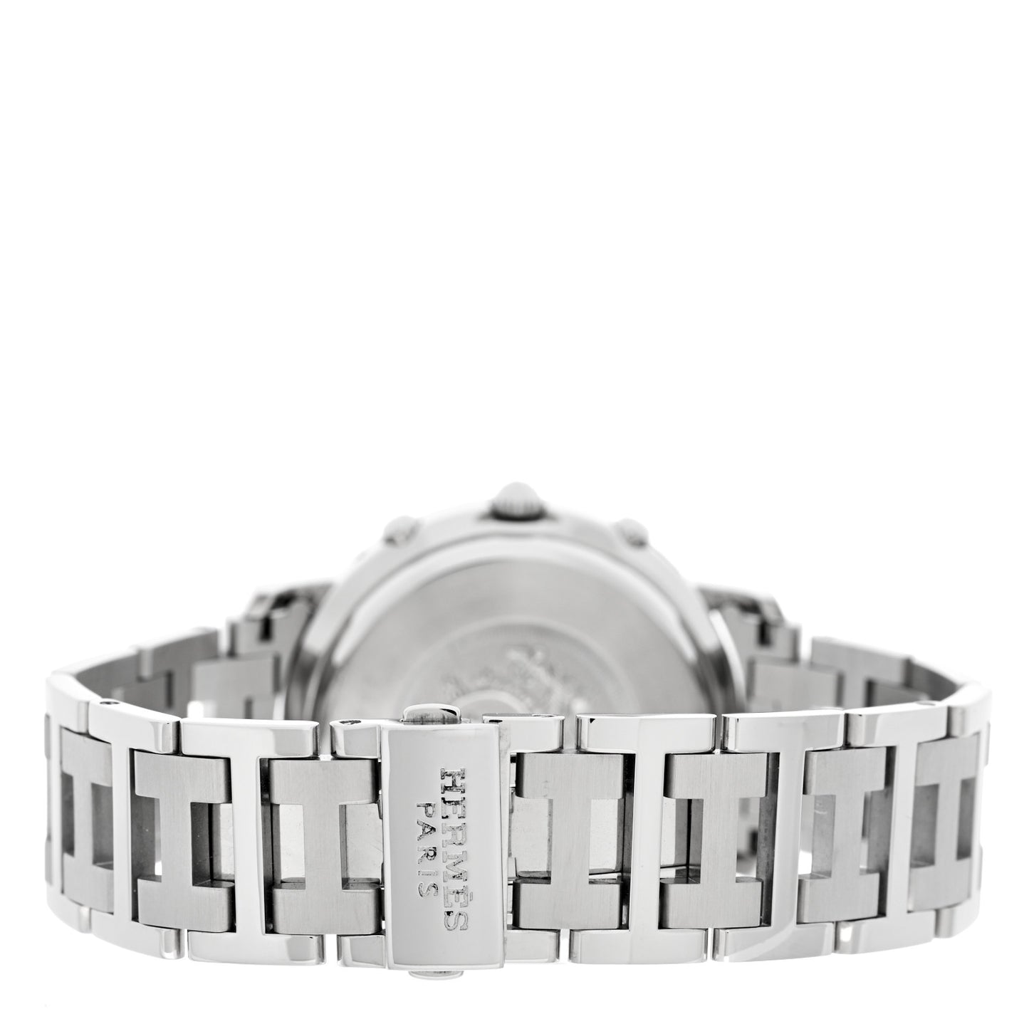 Stainless Steel 31mm Clipper Chronograph Quartz Watch Black Black