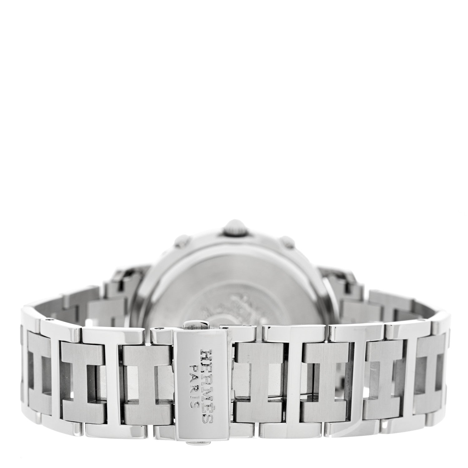 Hermes Stainless Steel 31mm Clipper Chronograph Quartz Watch Black Black 3 of 4
