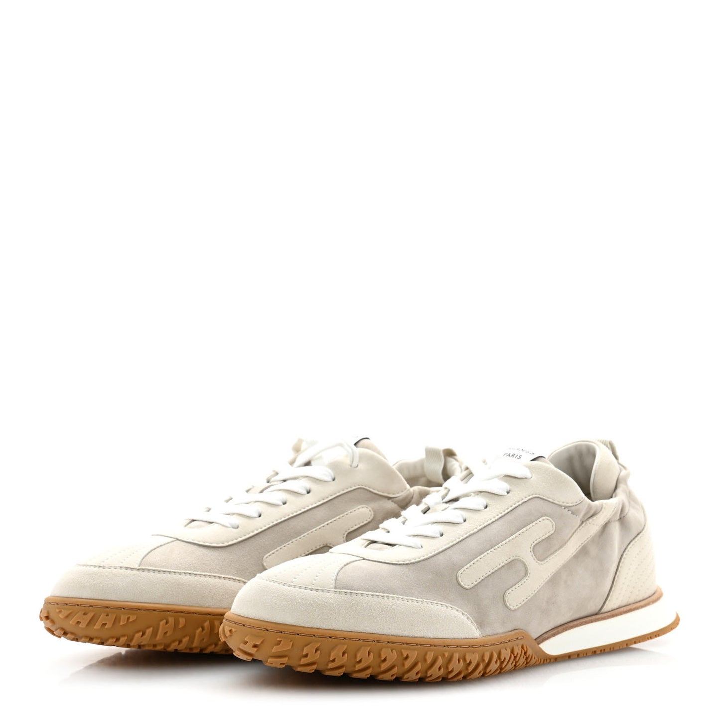 Suede Goatskin Mens Jet Sneakers 43 Beige Esquisse Glaise