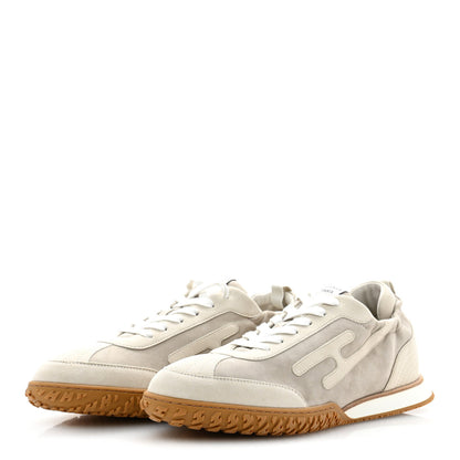 Hermes Suede Goatskin Mens Jet Sneakers 43 Beige Esquisse Glaise 4 of 10
