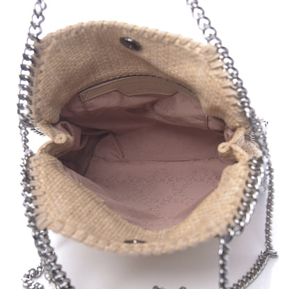 Stella McCartney Raffia Mini Falabella Fold Over Tote Natural 5 of 9