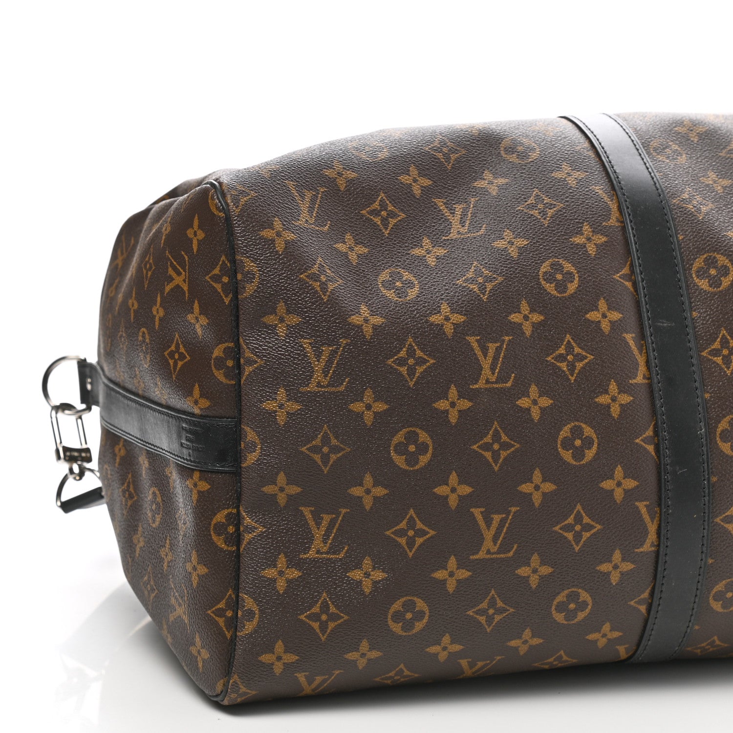 Louis Vuitton Monogram Macassar Keepall Bandouliere 55 9 of 10