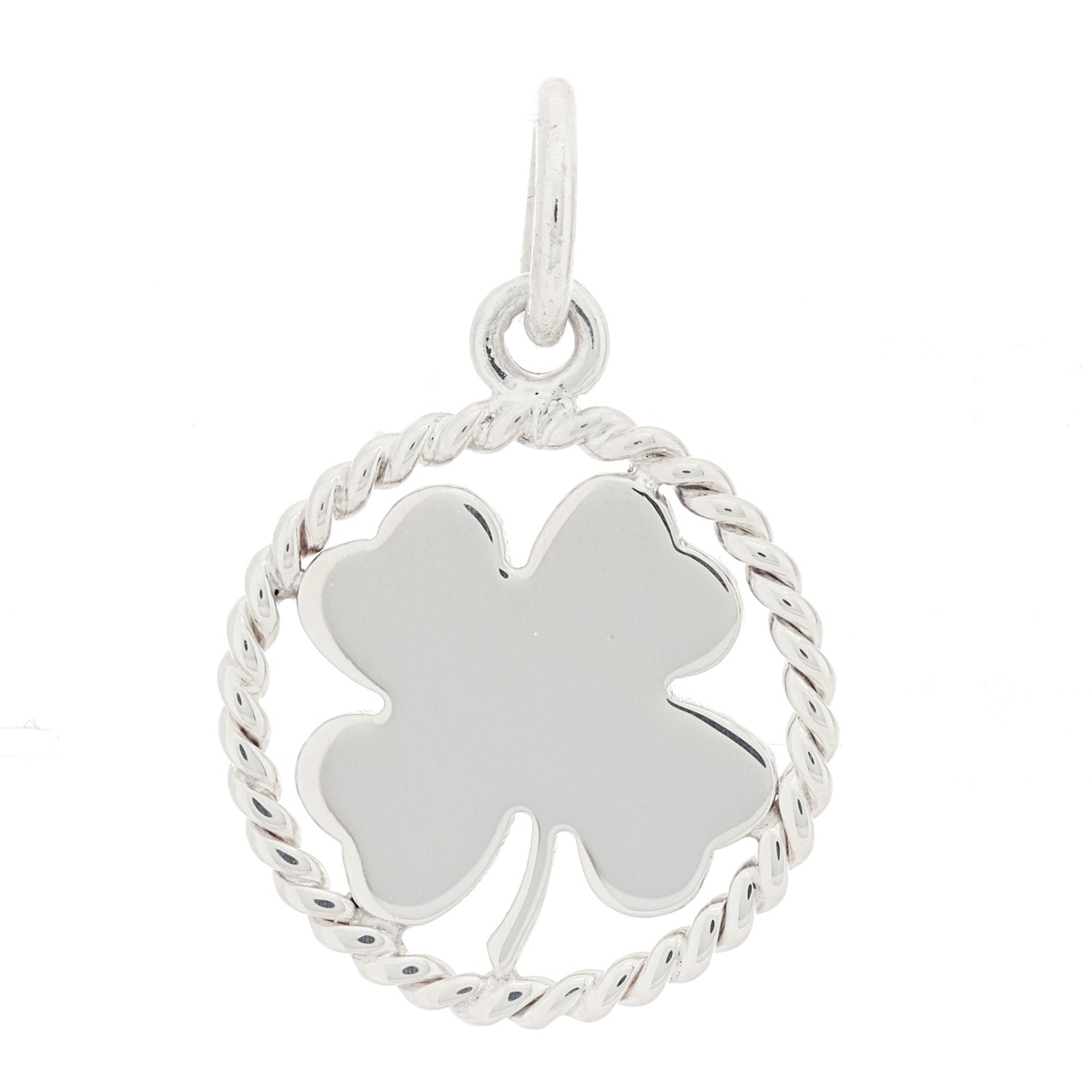 Tiffany Sterling Silver Four Leaf Clover Charm 1 of 3