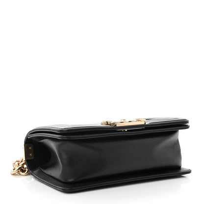 Chanel Galuchat Stingray Small Boy Flap Black Silver 4 of 10