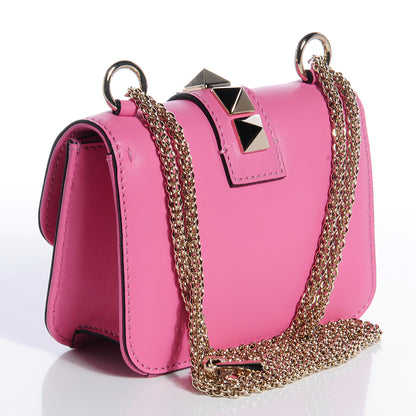 Valentino Garavani Vitello Mini Glam Lock Rockstud Flap Ninphea 3 of 8