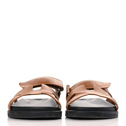 Hermes Calfskin Womens Chypre Sandals 36 Natural 2 of 9