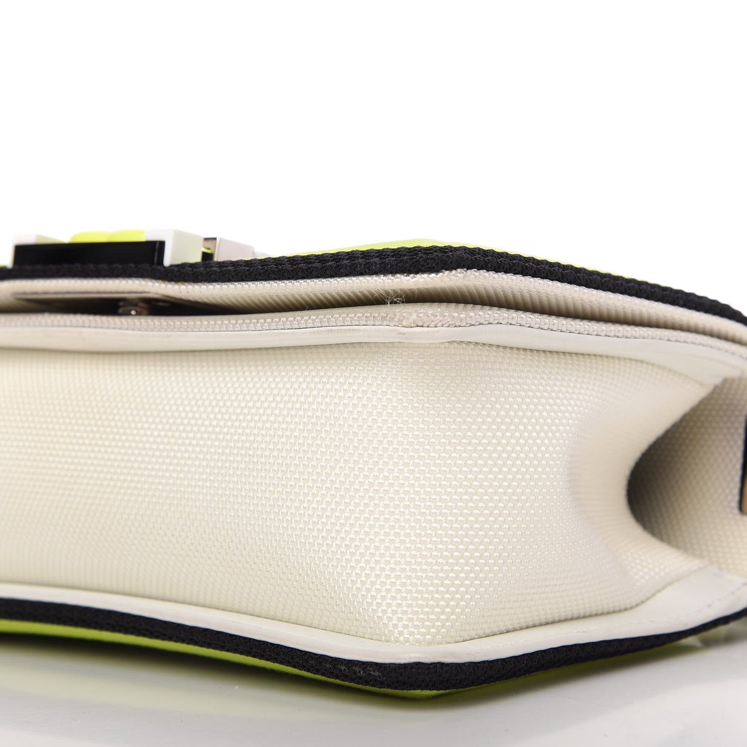 Chanel Canvas Quilted Small Fluo Boy Flap White Black Yellow 7 of 10