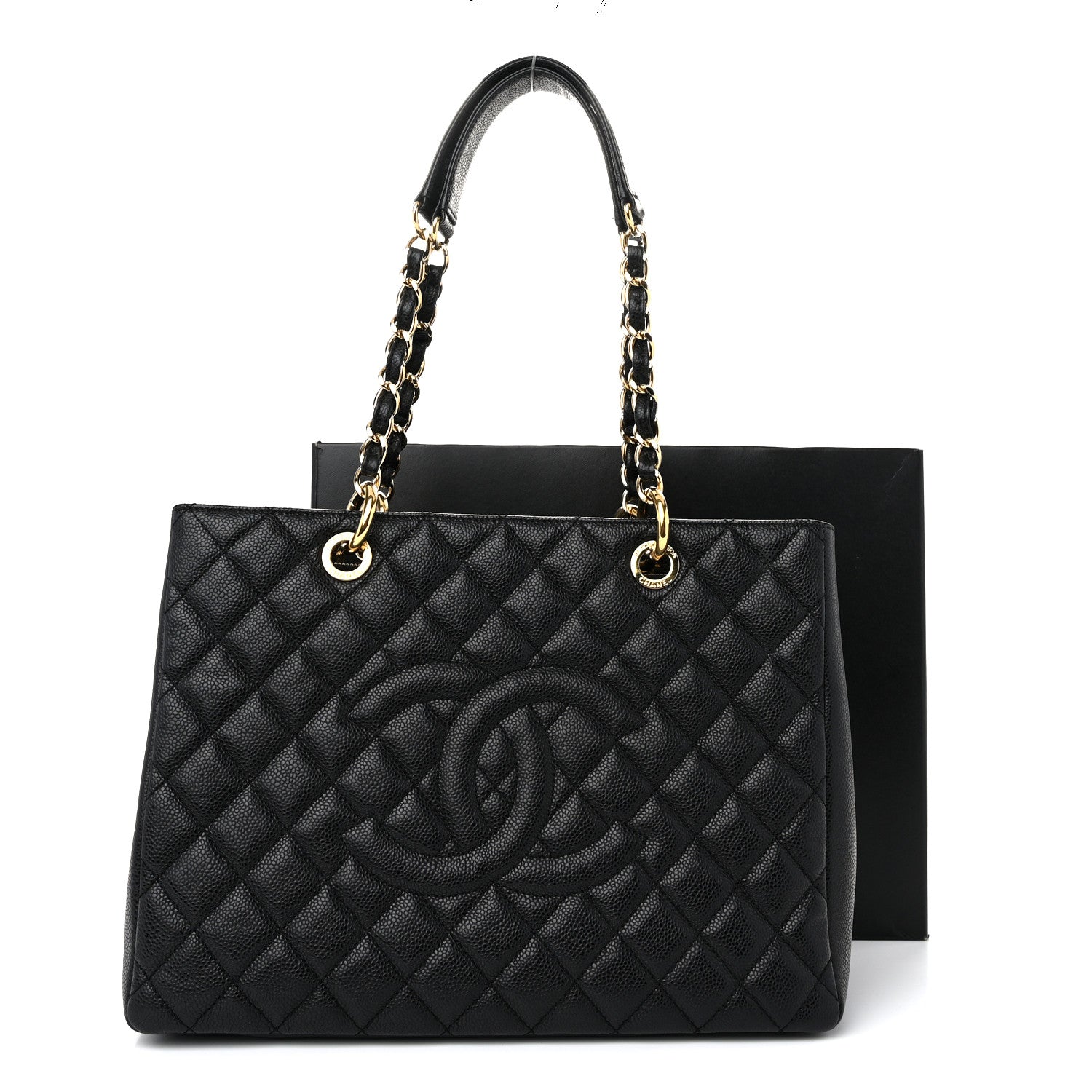 Chanel Caviar Quilted Grand Shopping Tote GST Black 12 of 12