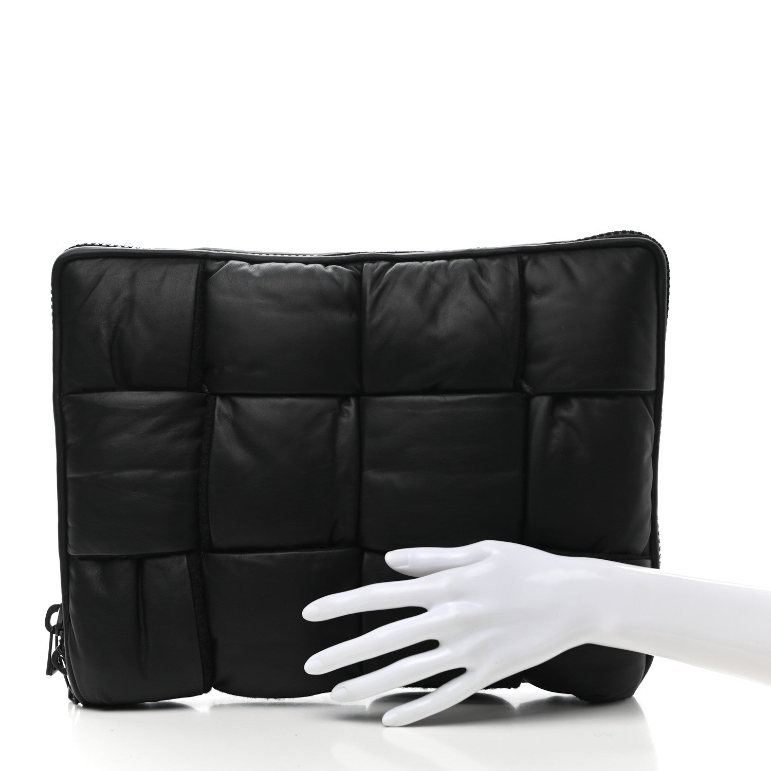 Bottega Veneta Calfskin Maxi Intrecciato Puffy Laptop Pouch Camping 2 of 11
