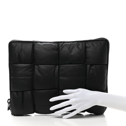 Bottega Veneta Calfskin Maxi Intrecciato Puffy Laptop Pouch Camping 2 of 11